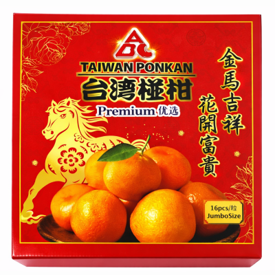 TAIWAN PONKAN JUMBO 台湾椪柑 16’S / CTN – ABC BRAND